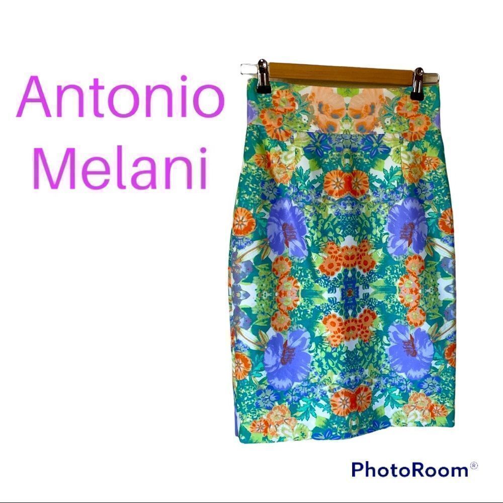 ANTONIO MELANI Floral Pencil Skirt